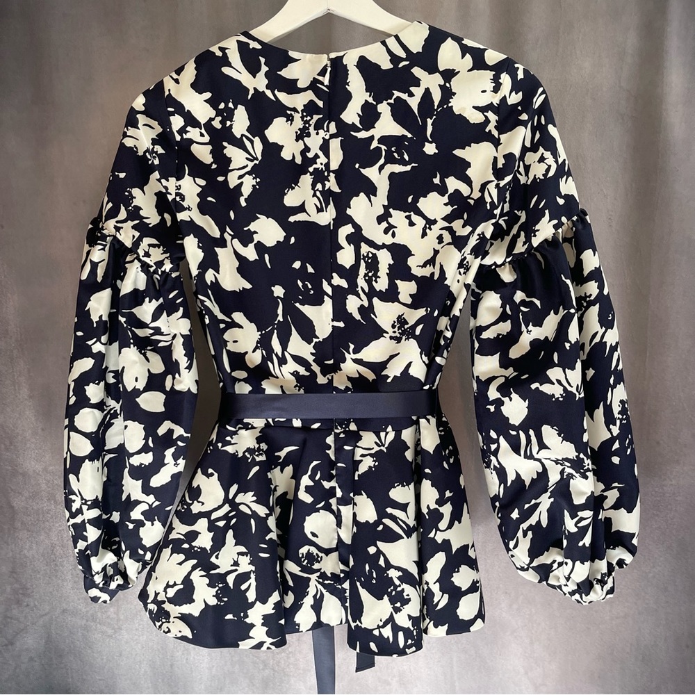 Alexis Sienna Floral Belted Peplum Blouse - Picture 5 of 5